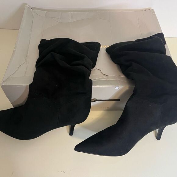 NIB Marc Fisher Black Manya Boots sz 9 - Picture 3 of 8